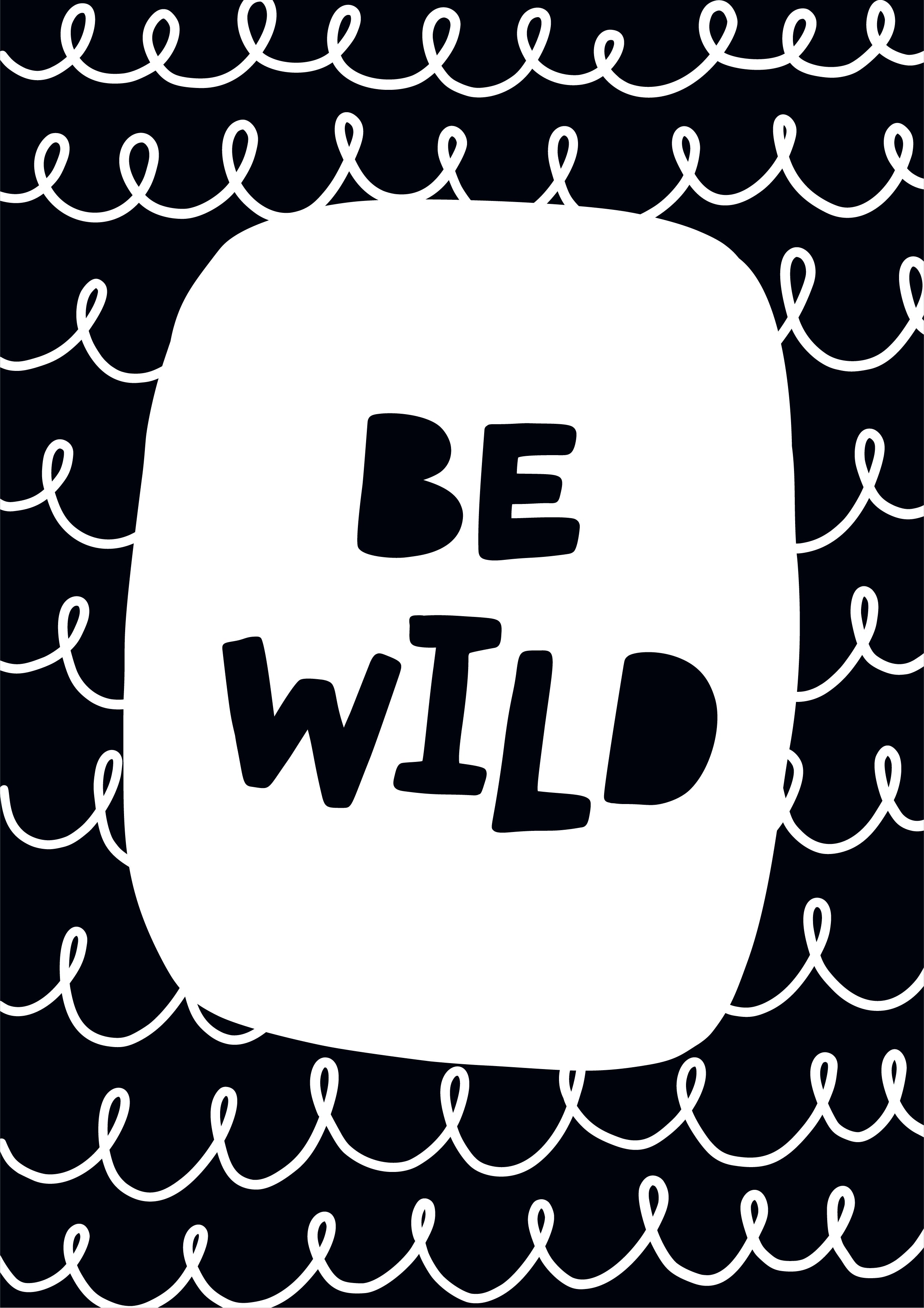 Be Wild - Modern Wall Art - Olli+Lime